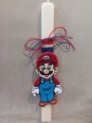 Πασχαλινή Λαμπάδα από πηλό ''Super Mario''!!!!