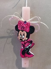 Πασχαλινή Λαμπάδα από πηλό '' Minnie Mouse''!!!!